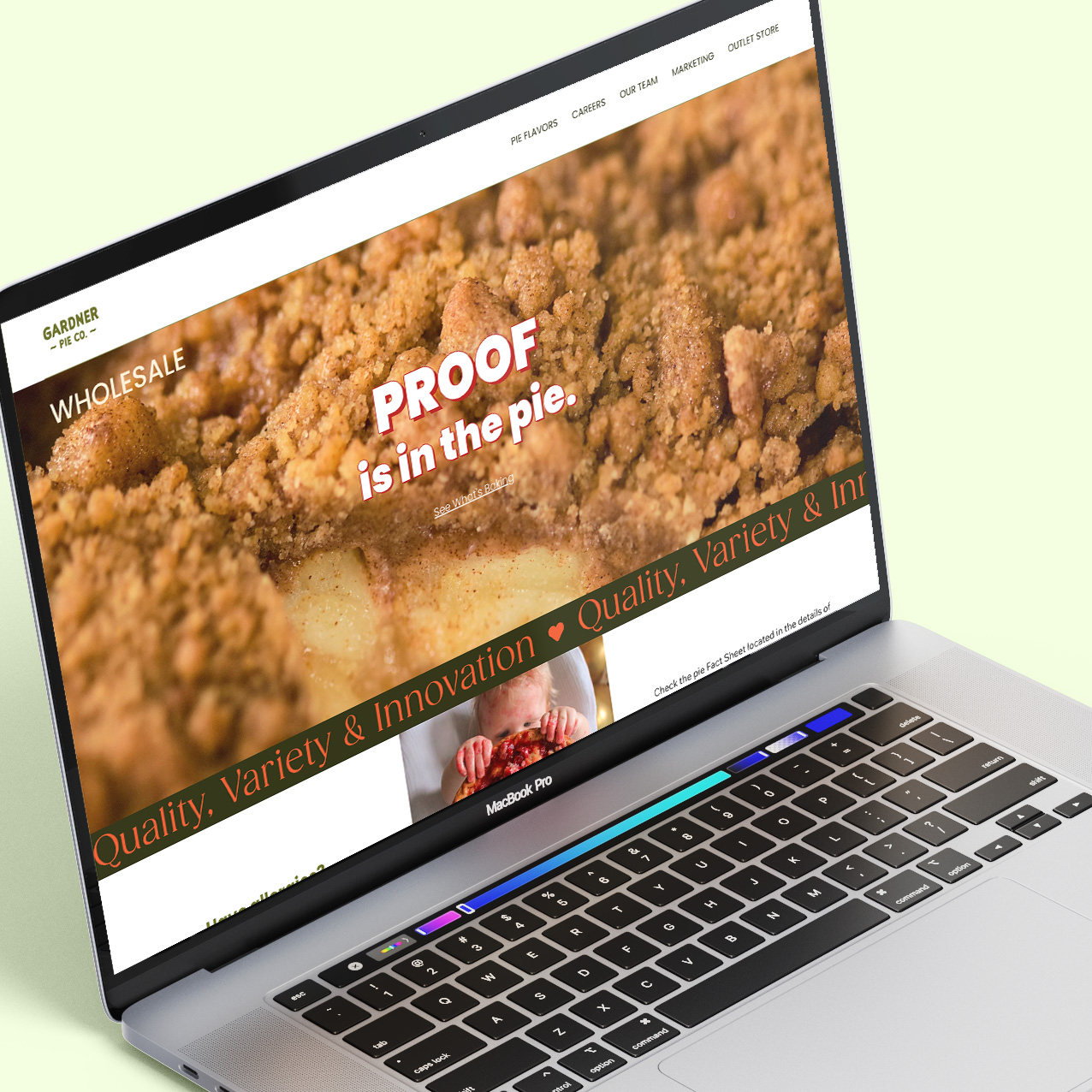 Gardner Pie Website